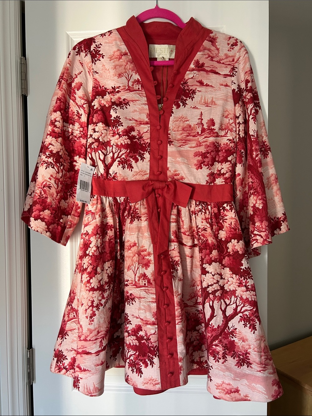 Mestiza Carmen Dress Coral Peach Design Size 6
